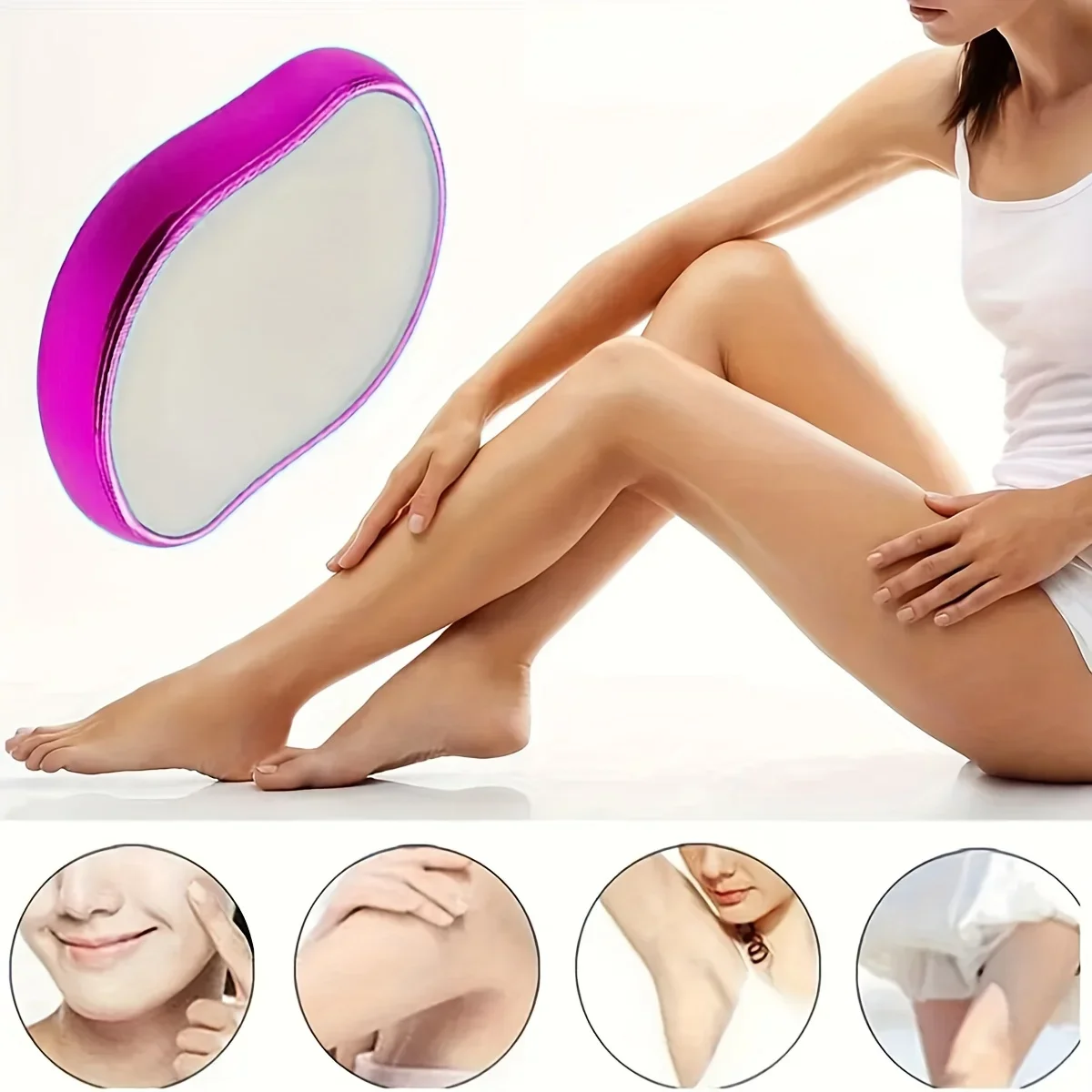 Physical Exfoliating Beauty Tool Household Smooth Skin Hair Removal Device for Silky Soft Skin