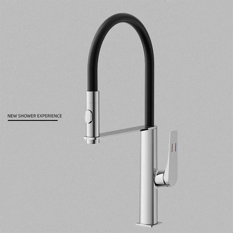 

Kitchen Sink Faucet Chrome Gold Pull Down Sink Mixer Tap Rotation Copper Lead Free Sink Mixer Hot cold Kitchen Tap New