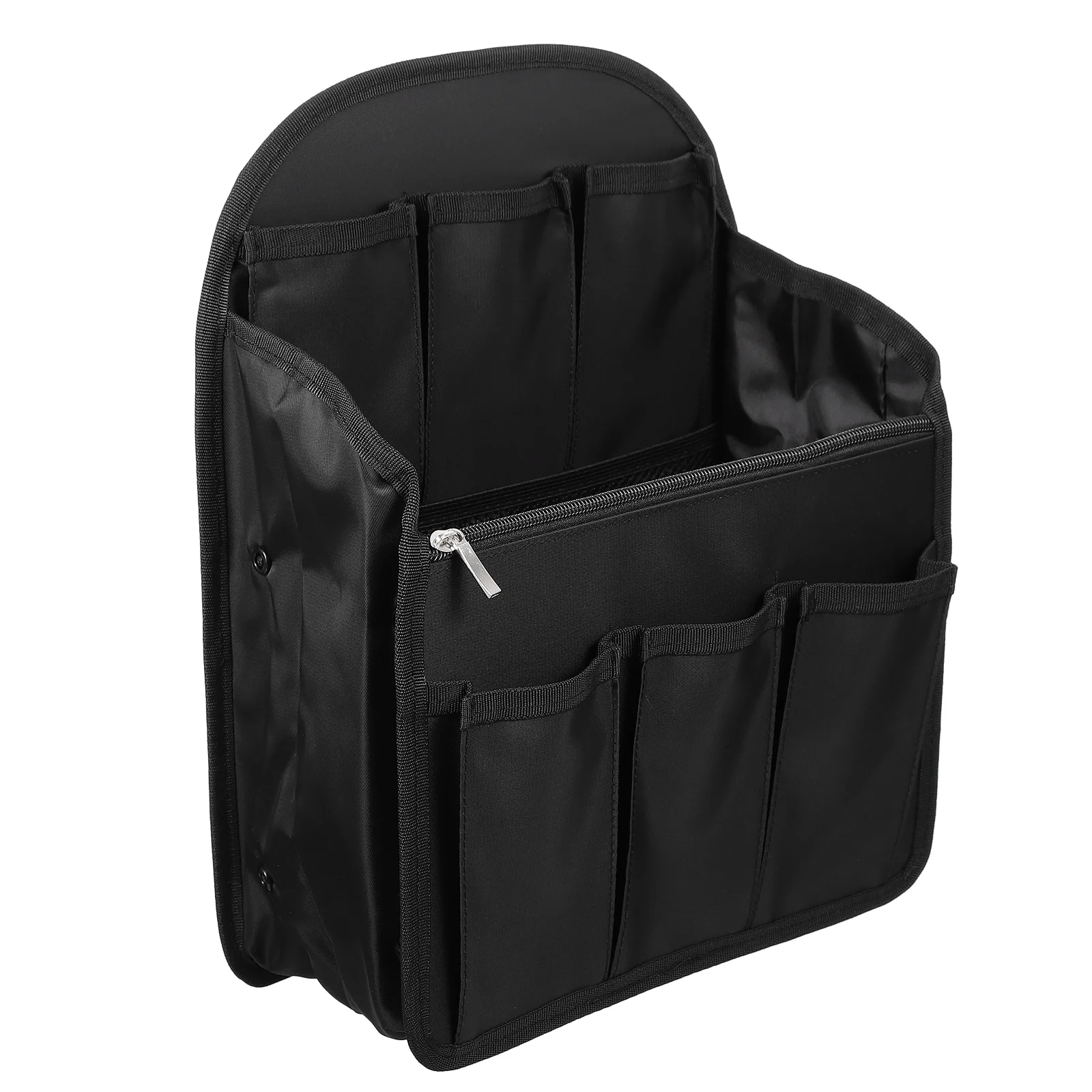 1pc Multi-slots Divided Backpack Interior Bag Backpack Organizer Insert (Black)