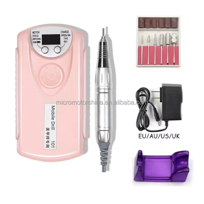 

Personal Care Strong Portable Rechargeable Nail Polisher Nail 101 File Professional Nail Drill Machine