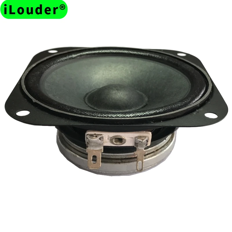 Paper cone+Cloth edge 3.5 Inch 4Ω/8Ω optional Neodymium magnet Full Range Speaker 88MM RMS power 10W 92DB square Horn Speaker