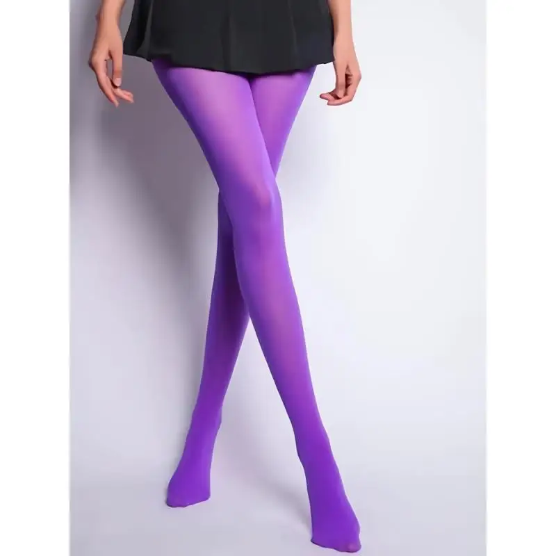 

2pcs Plus Size Large Women Pantyhose 50- 95kg Candy Color Stockings Crotch Dance Socks Spring A80d Velvet Autumn Stocking