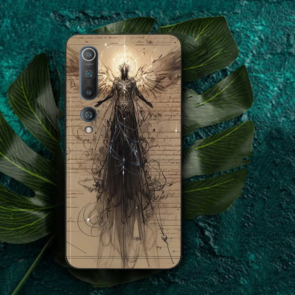 جراب هاتف منحوت فتاة قوطية ، جراب كلاسيكي لـ Redmi Note 4X5 A 6 7 8 T 9 9S 10 11S 11Epro Poco M3 Pro