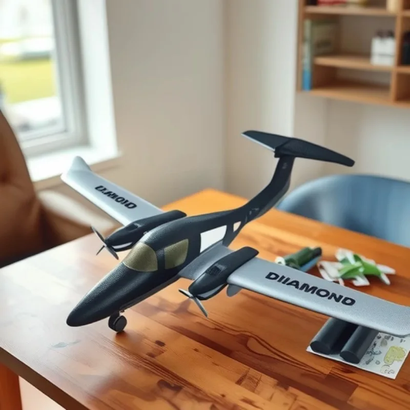 

DA62 Diamond Electric Glider RC Airplane Fixed-Wing Remote Control Foam Aircraft Two-Channel Model Toy for Birthday Gift