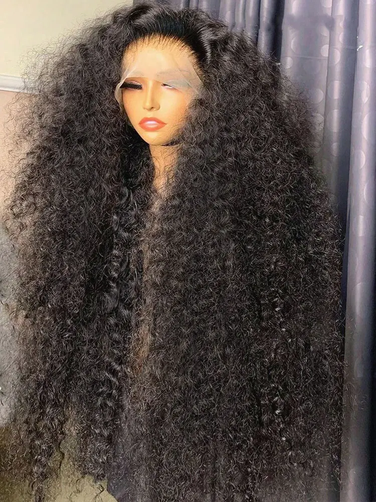 42 pouces 250% densité vague profonde 13x6 HD dentelle avant perruque de cheveux humains 5x5 sans colle vague profonde perruque de cheveux humains pré-plumé avec des cheveux de bébé