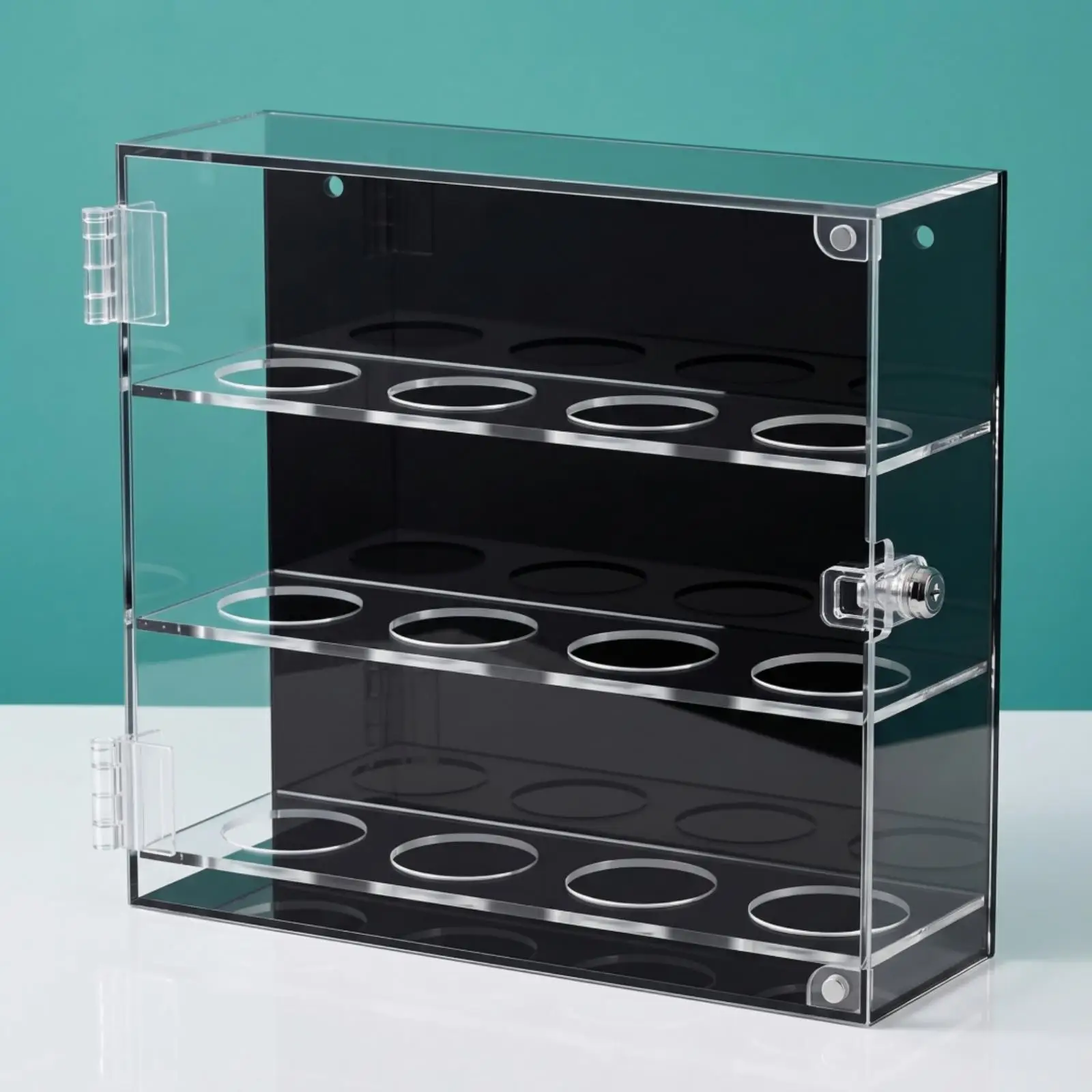 Baseball Display Case with Attractive Cover Clear Organizer Lightweight view 4