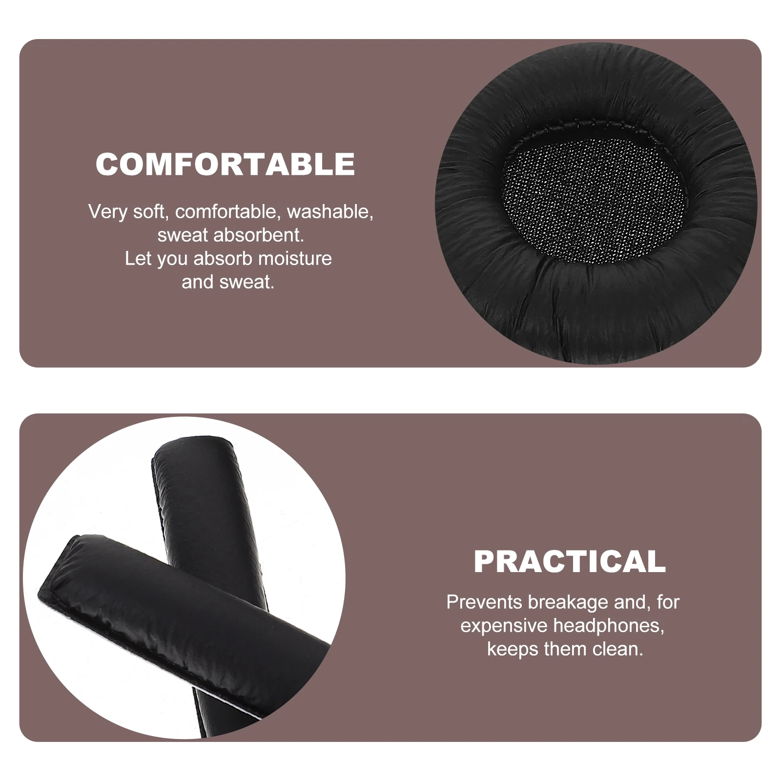 

Headphones Cotton Cover Pads Replacement Headsets Earphone Cushion Sponge Comfortable Covers