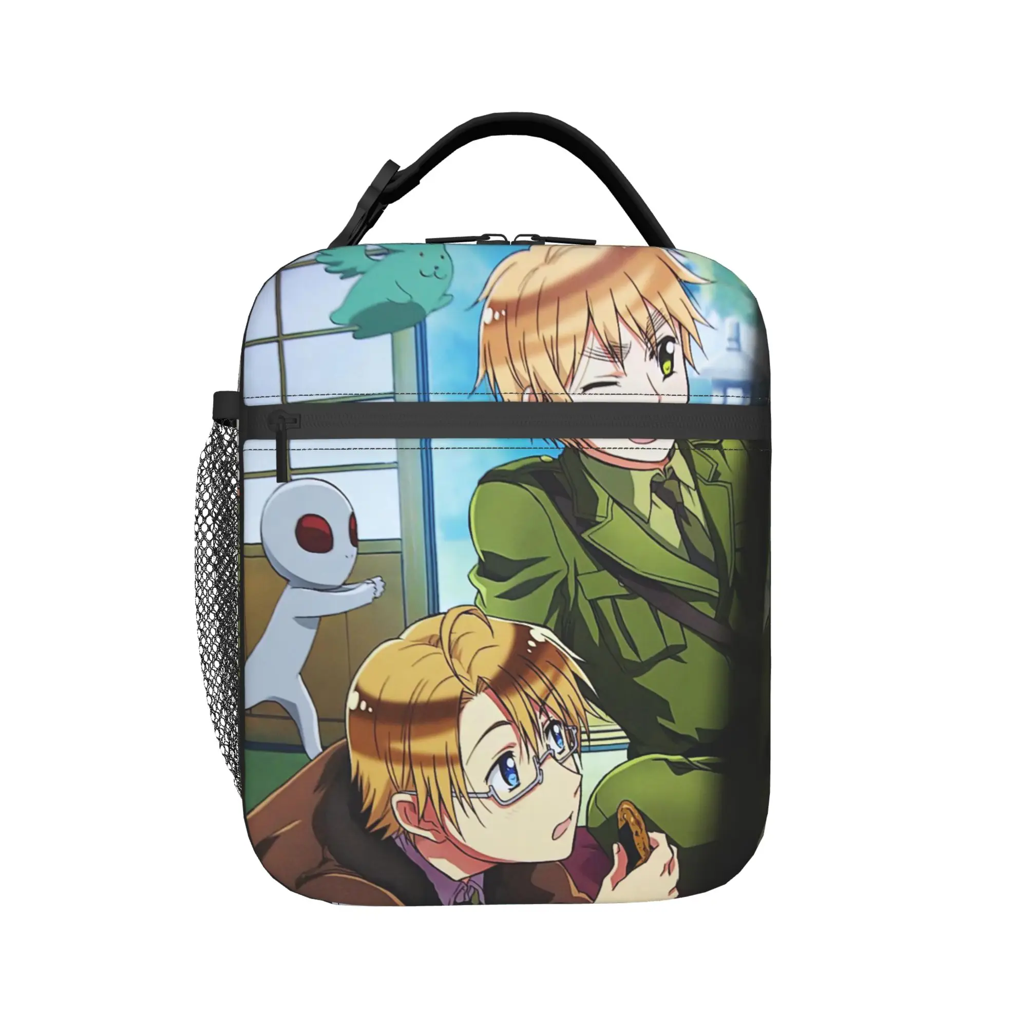 Hetalia Axis Powers Merch Insulated Lunch Bags For Outdoor  Food Box Portable Cooler Thermal Lunch Boxes