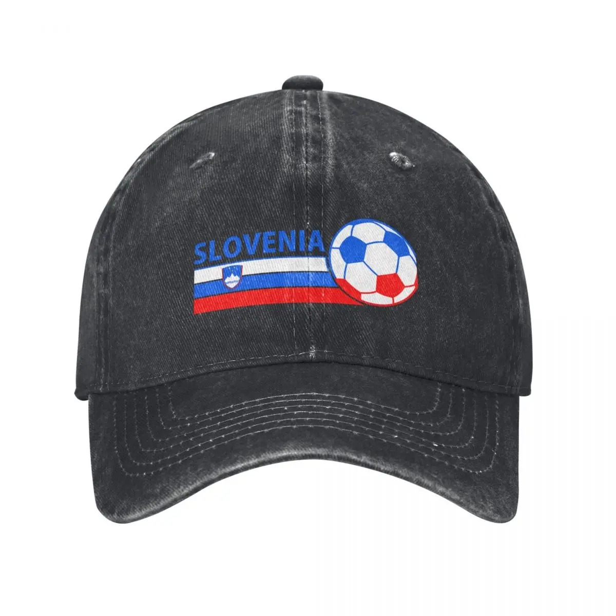 

Vintage Slovenia Soccer Team Slovenia flag and Soccer Ball Baseball Cap tea Hat New In The Hat Women Hats Men's