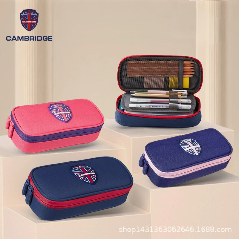 grande capacidade lapis cases criancas lapis case em camadas simples lapis bolsa papelaria material escolar alta qualidade 01