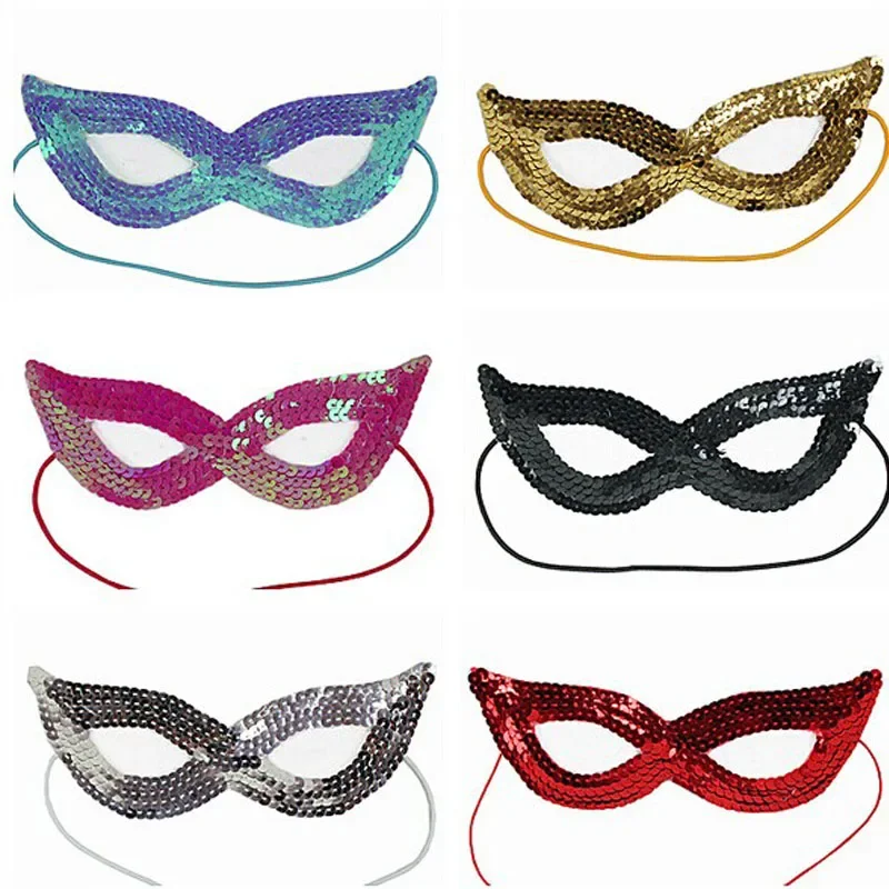 

20pcs Sequin Cat Women Girl Eye Wear Venetian Party Ball Masks Masquerade Birthday Wedding Festival