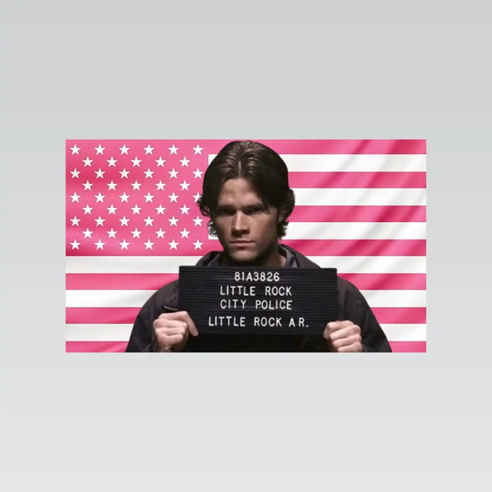 Sam Winchester Pink American Flag J-Jared P-Padalecki Tapestry Funny Flags for Bedrooms Home Decor Items Barber Shop Advertising