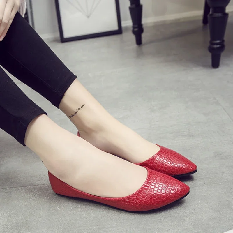 CEYANEAO New Women Suede Flats Fashion High Quality Basic Mixed Colors Pointy Toe Ballerina Ballet Flat Slip On Shoes E975