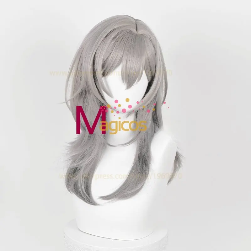 Jogo Honkai Star Rail Trailblazer Cosplay Peruca 52cm Anime Cabelo Perucas sintéticas resistentes ao calor