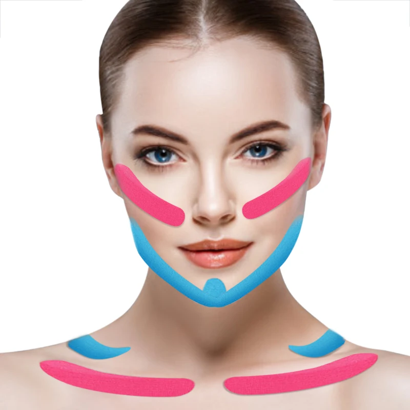 2.5CM*5M Kinesiology Tape For Face V Line Neck Eyes Lifting Wrinkle Remover Sticker Tape Facial Skin Care Tool Bandagem Elastica