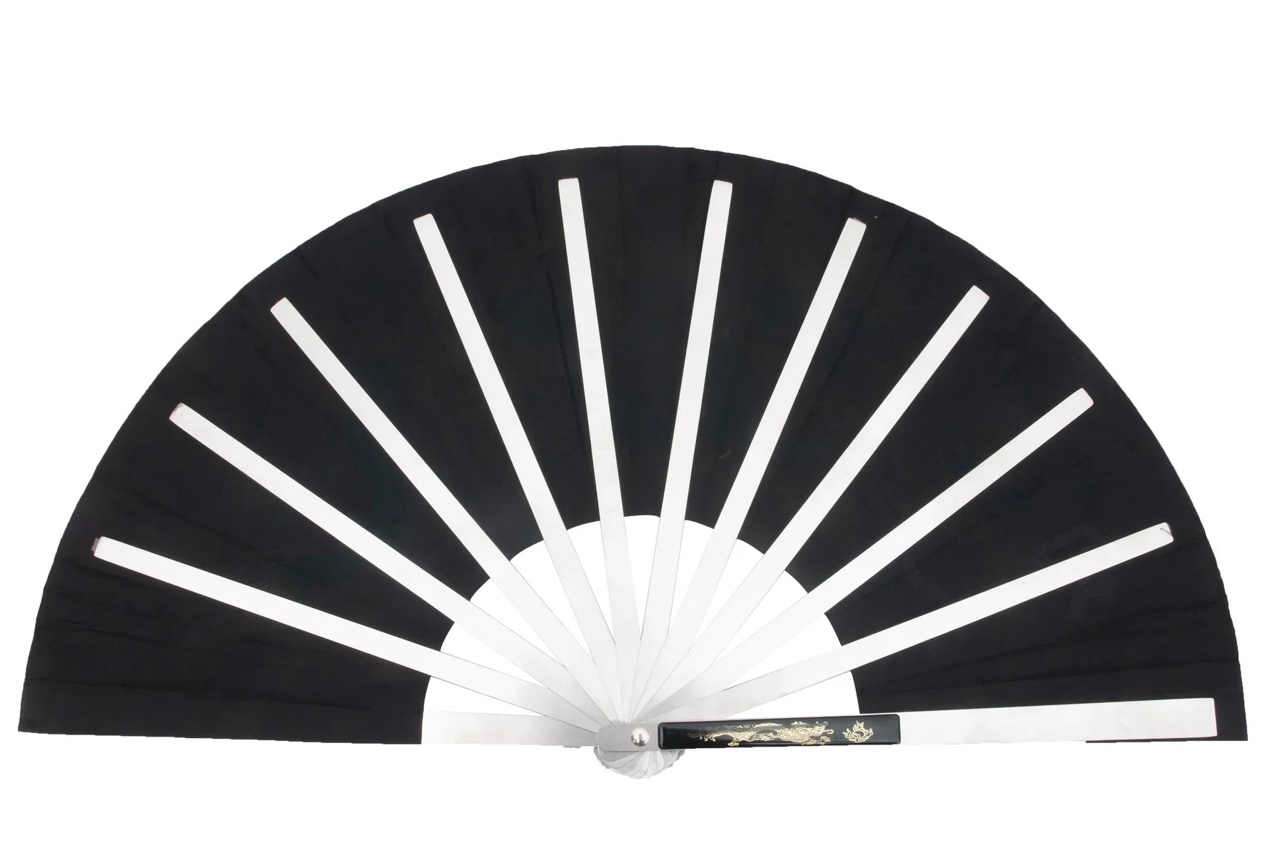 2 Pack Folding Hand Fan Chinese Kung Fu Tai Chi Fan Nylon-Cloth stainless Fans For Performance Dance Decorations Festival Gift