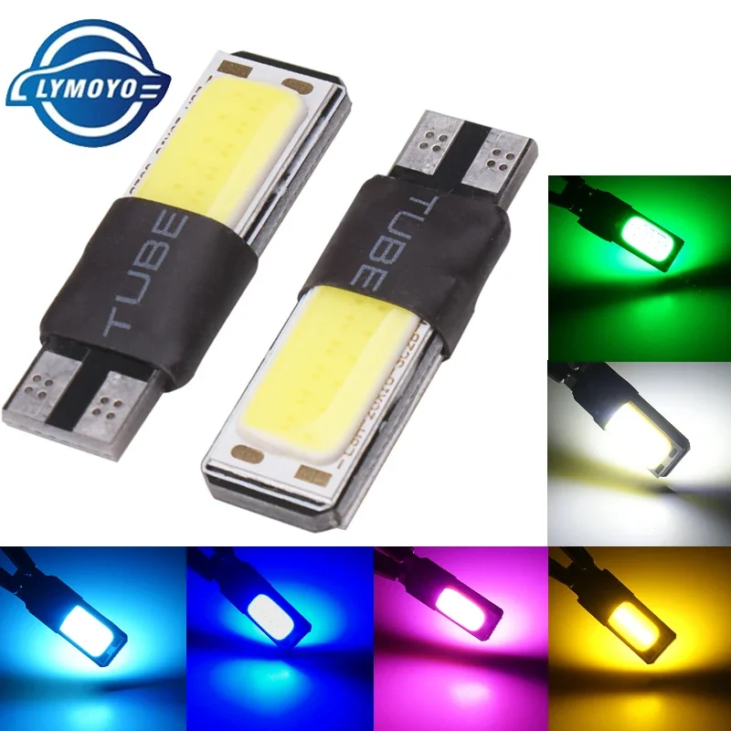 

10/20PCS car Led T10 W5W COB Light Bulbs auto canbus error free interior lights reading Light license plate lights DC12V DRL