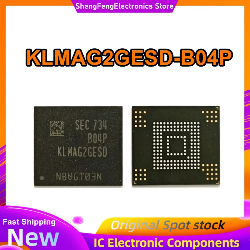 KLMAG2GESD-B04P 16GB industrial grade eMMC 5.1 version font library New Original in Stock