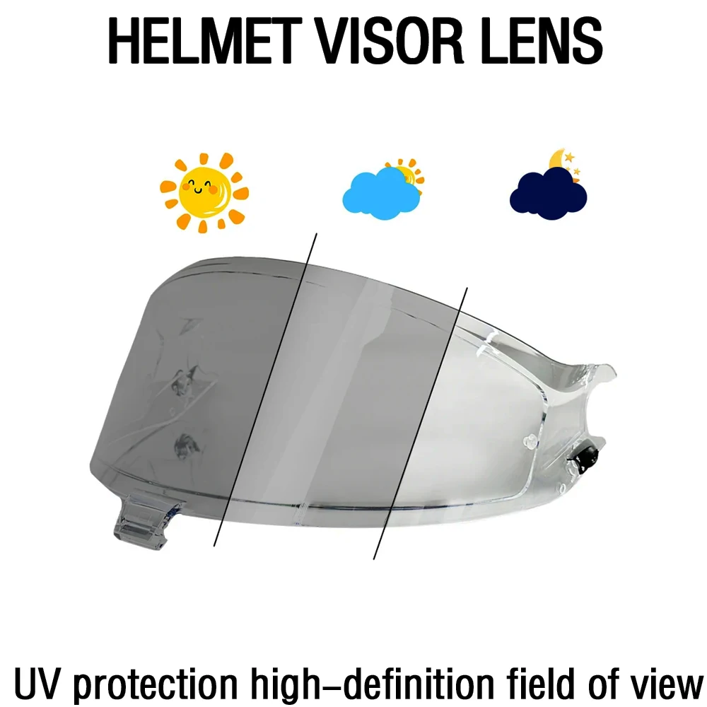 

Для SHARK SPARTAN GT PRO/SPARTAN RS шлем фотохромный анти-УФ ПК Atlas дымчатый темный сменный козырек