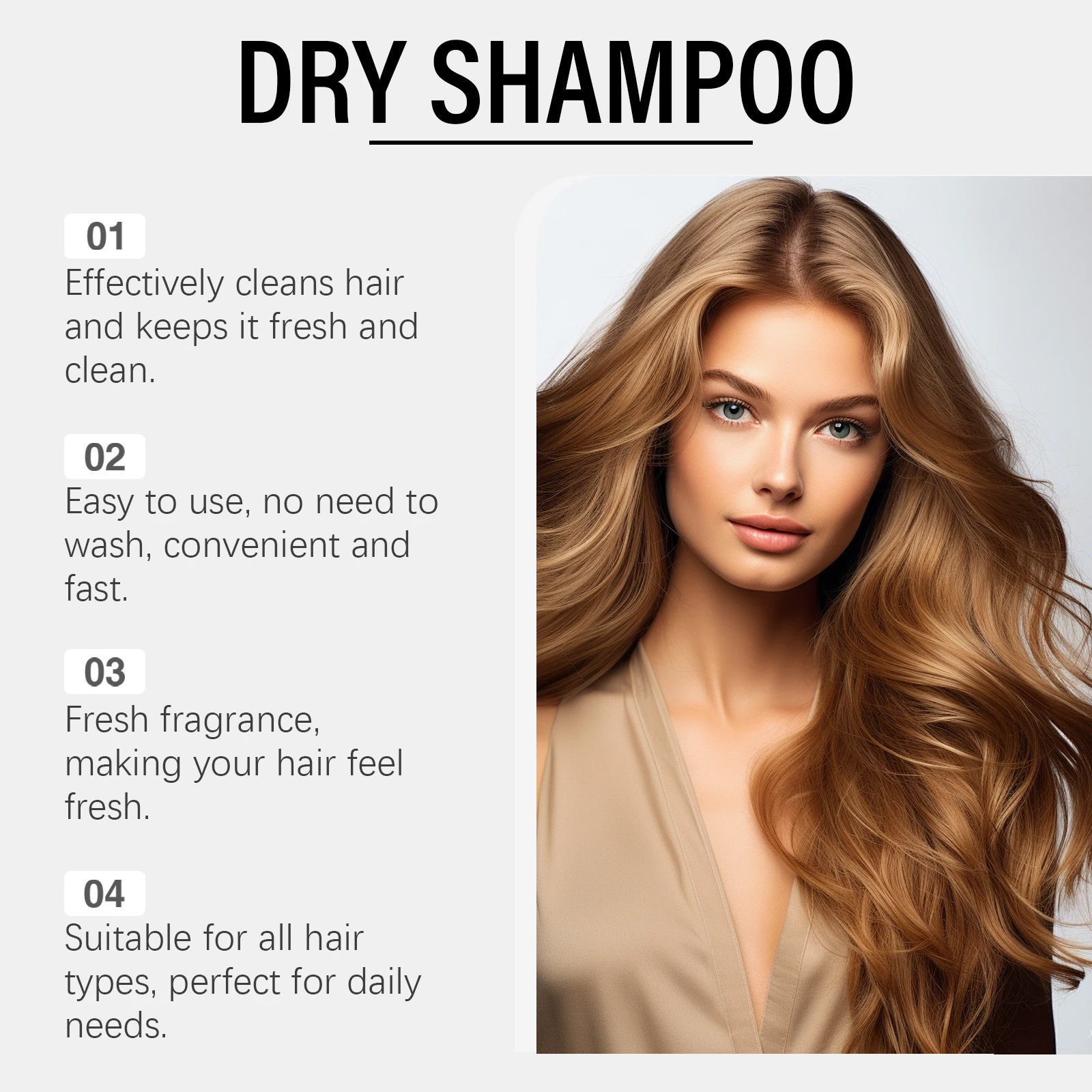 الفانيليا رذاذ الشعر الجاف السيطرة على النفط سريع رقيق شعور الهواء تكثيف تعزيز الشعر مغذي فروة الرأس غسل خالية شامبو للشعر الجاف