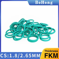 O-ring thickness 1.8/2.65mm CS fluororubber FKM sealing temperature resistant gasket rubber ring complete in specifications