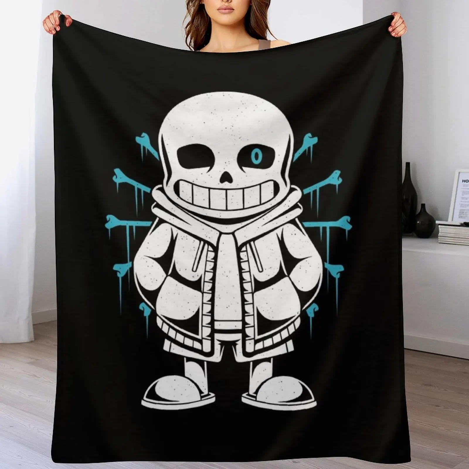 Sans Throw Blanket Compact Warm Blanket for Car Road Trip