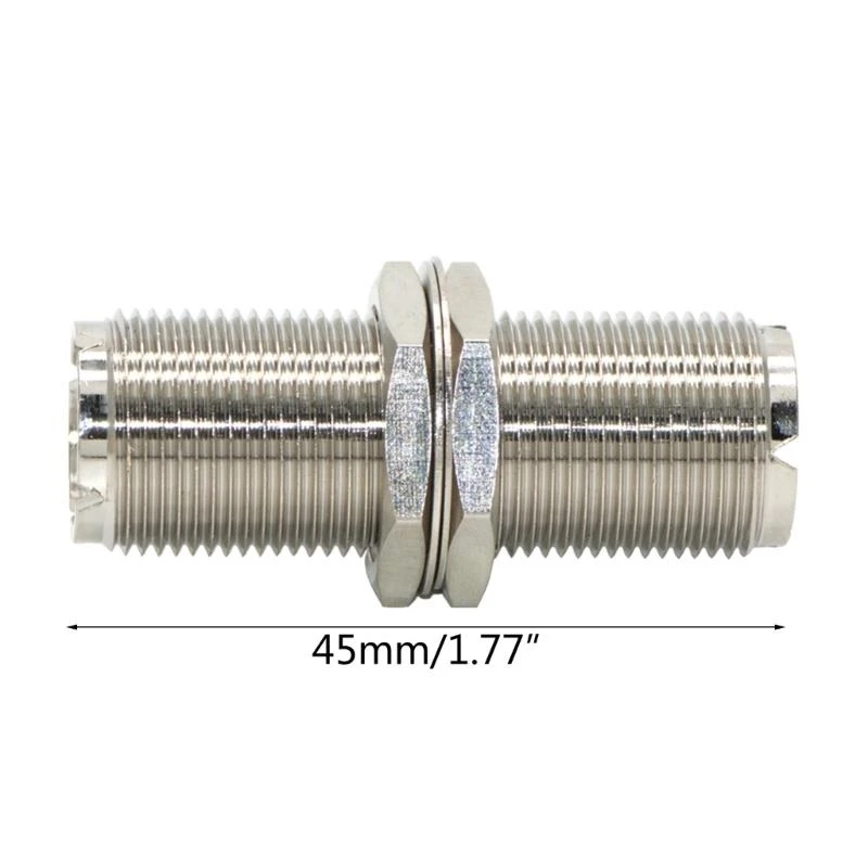 UHF SO239 RF Connector Coaxial UHF SO239 Female to Female RF UHF Adapter