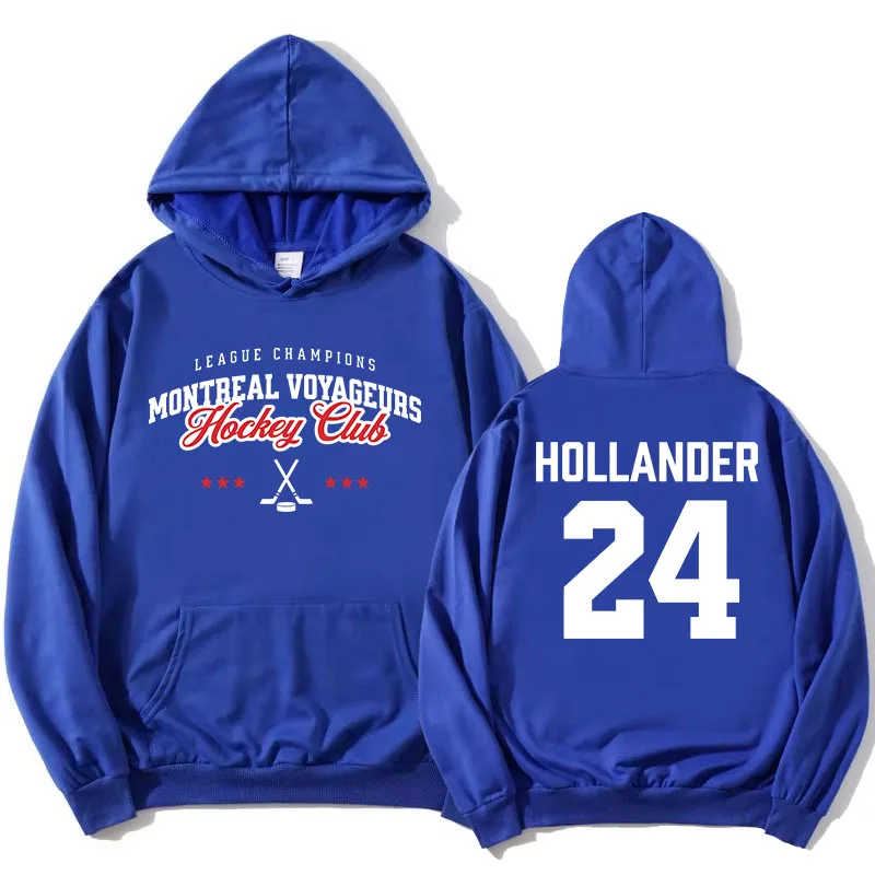 24 Hollander Montreal Voyageurs Hoodies TV Heated Rivalry Printing Sweatshirts Long Sleeve Fleece Hooded Pullovers Women Clothes