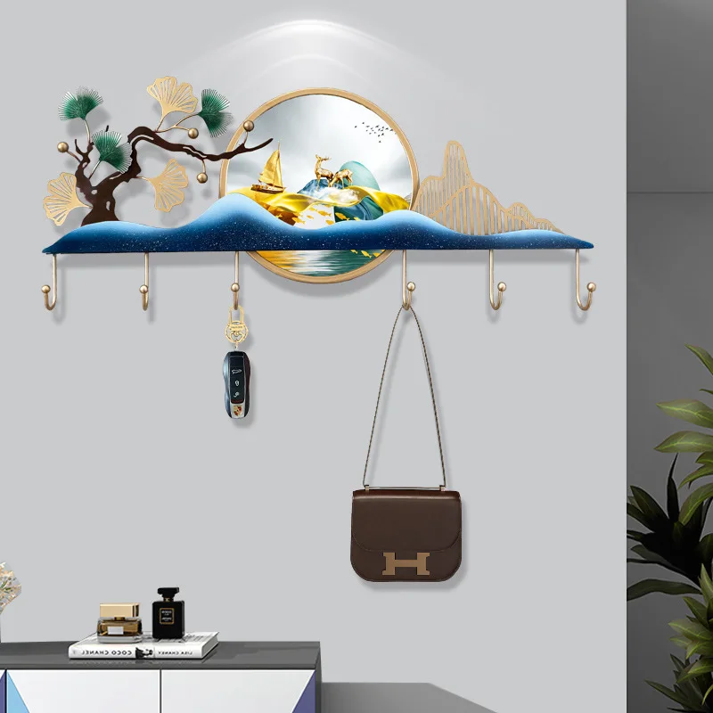 Hanging hook behind the entrance door, light luxury hook, personalized decorative hook, key storage, hanging hanger, wall