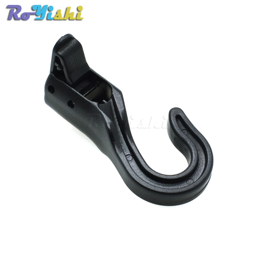 43*22mm Black Swivel Plastic Snap Hook For 6mm Cord Webbing Strap Luggage Bag