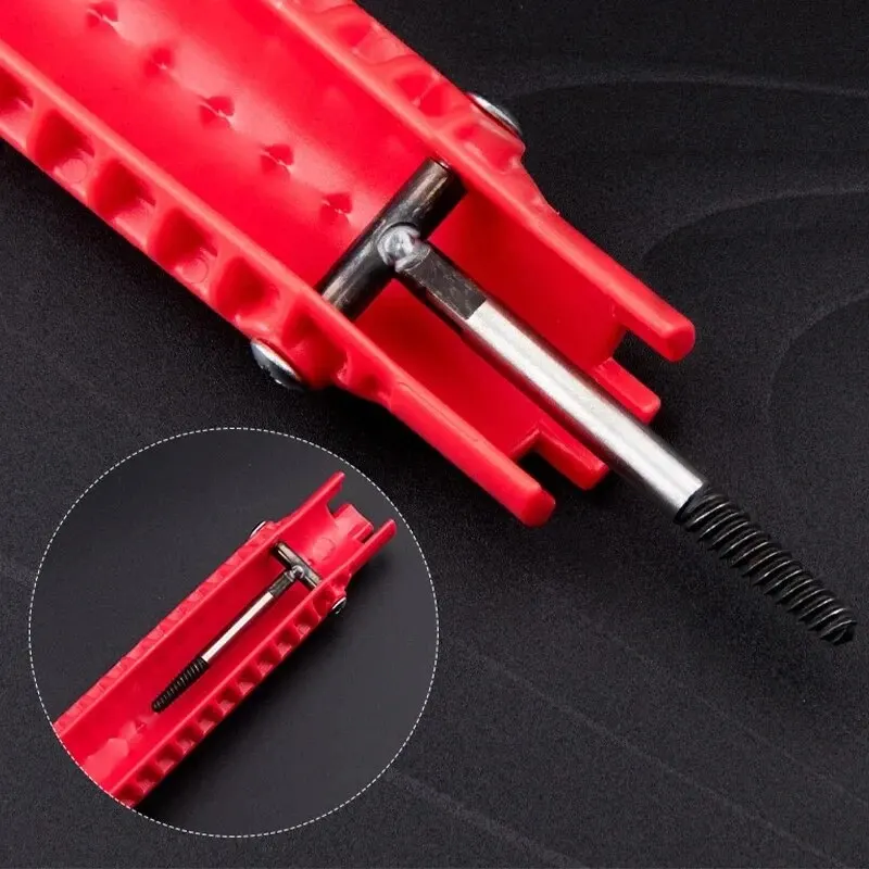 14 In 1 Sink Faucet Wrench Plumbing Repair Tool Handle Double Head Wrench Spanner Tool Installer Ratchet Wrench Set for Bathroom