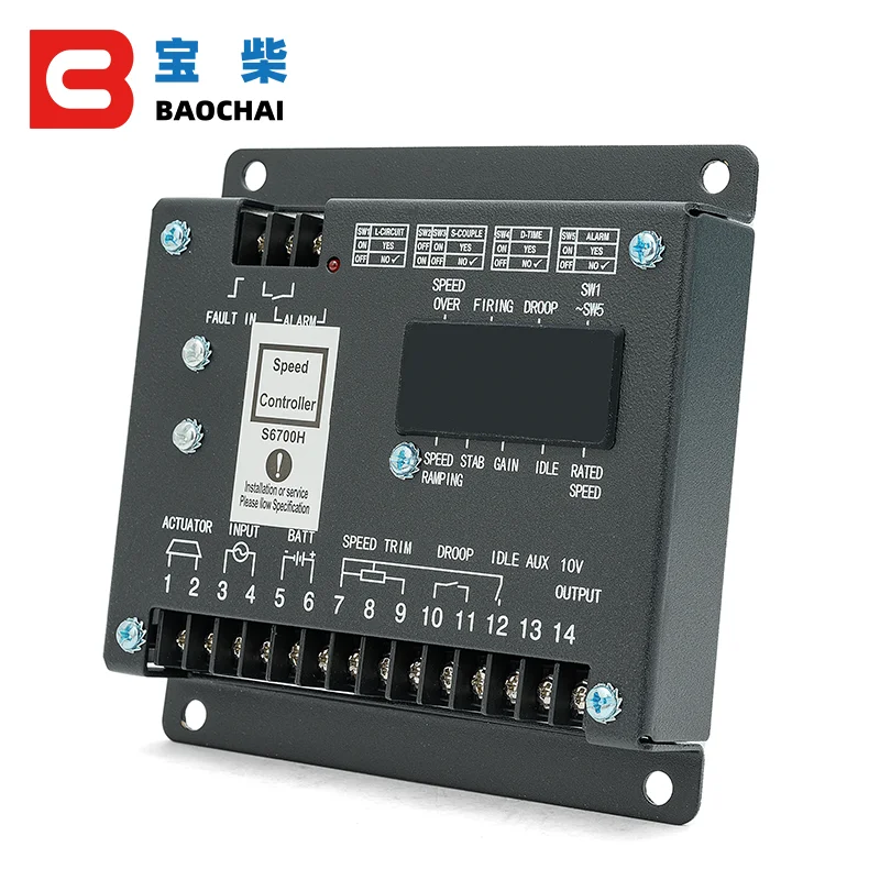 Imagem -02 - Controlador Eletrônico Gerador Regulador de Controle de Velocidade S6700h