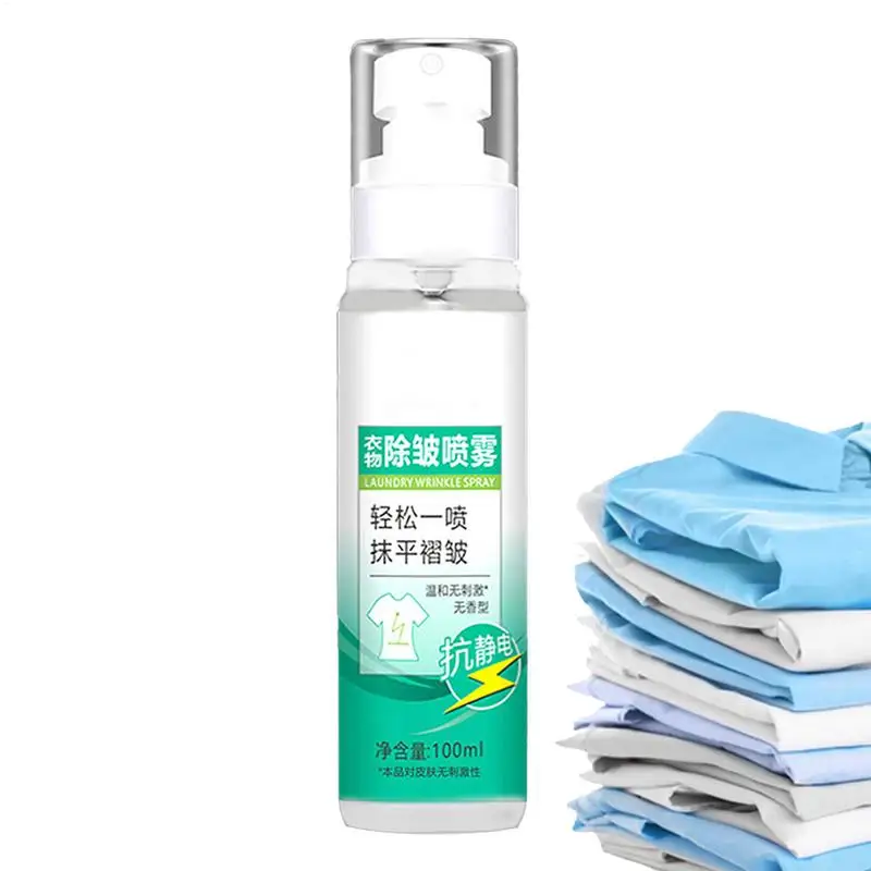 Anti Static Spray 100ml Portable Antistatic Spray Crease Release Spray Travel Size Static Guard Static Electricity Remover