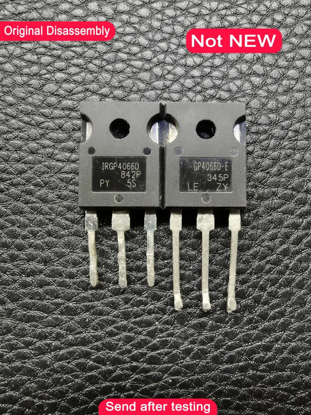 

Used 1PCS IRGP4066D GP4066D-E IRGP4066DPBF IRGP4066D-E IRGP4066 TO-3P Transistor IGBT 600V 140A In Stock Original disassembly