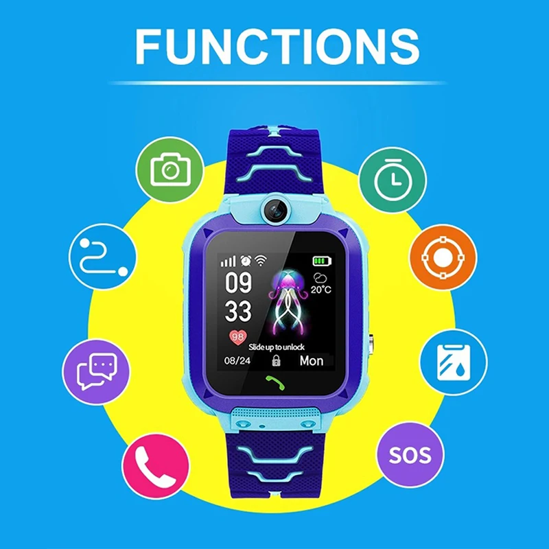 Smart Watch For Kids - Location, Camera, Video, Music, Games, Alarm, Calculator