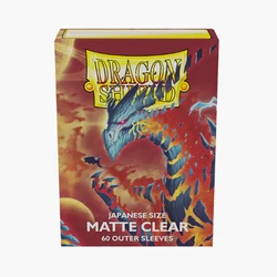 Fundas exteriores mate japonesas de Dragon Shield, paquete Individual Demark transparente de tarjetas, cubierta de tarjetas para juegos de cartas YGO, 60CT