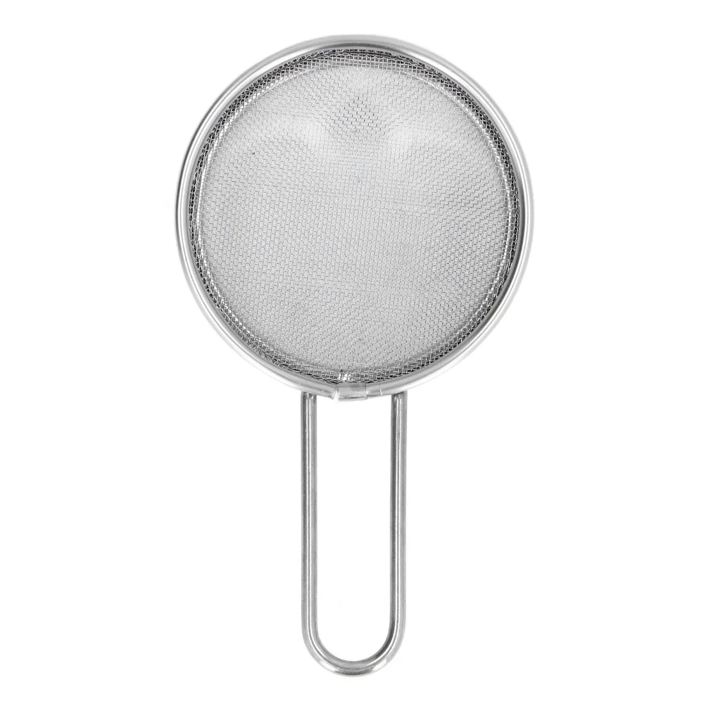 304 Stainless Steel Round Flour Sieve 40 Mesh Fine Mesh Mini Flour Sifter Smooth Finish Lightweight Small Flour Strainer