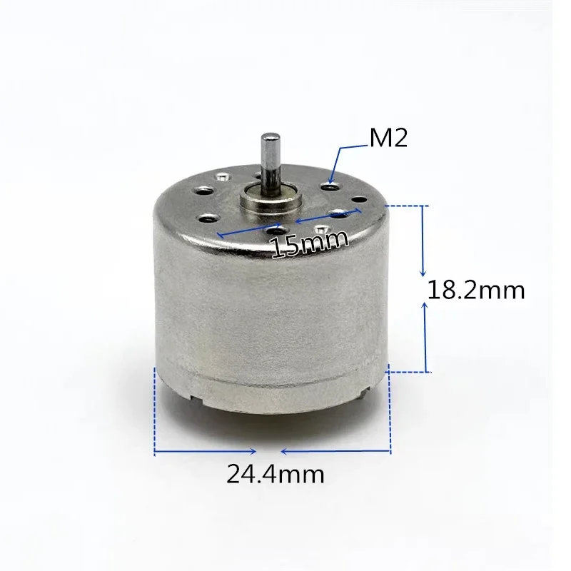 RF-310 Mini 310 Motor DC 3V-12V 5V 6V 9V Micro 24mm Round Spindle Motor Silent Low Current DIY Hobby Toy Fan Model