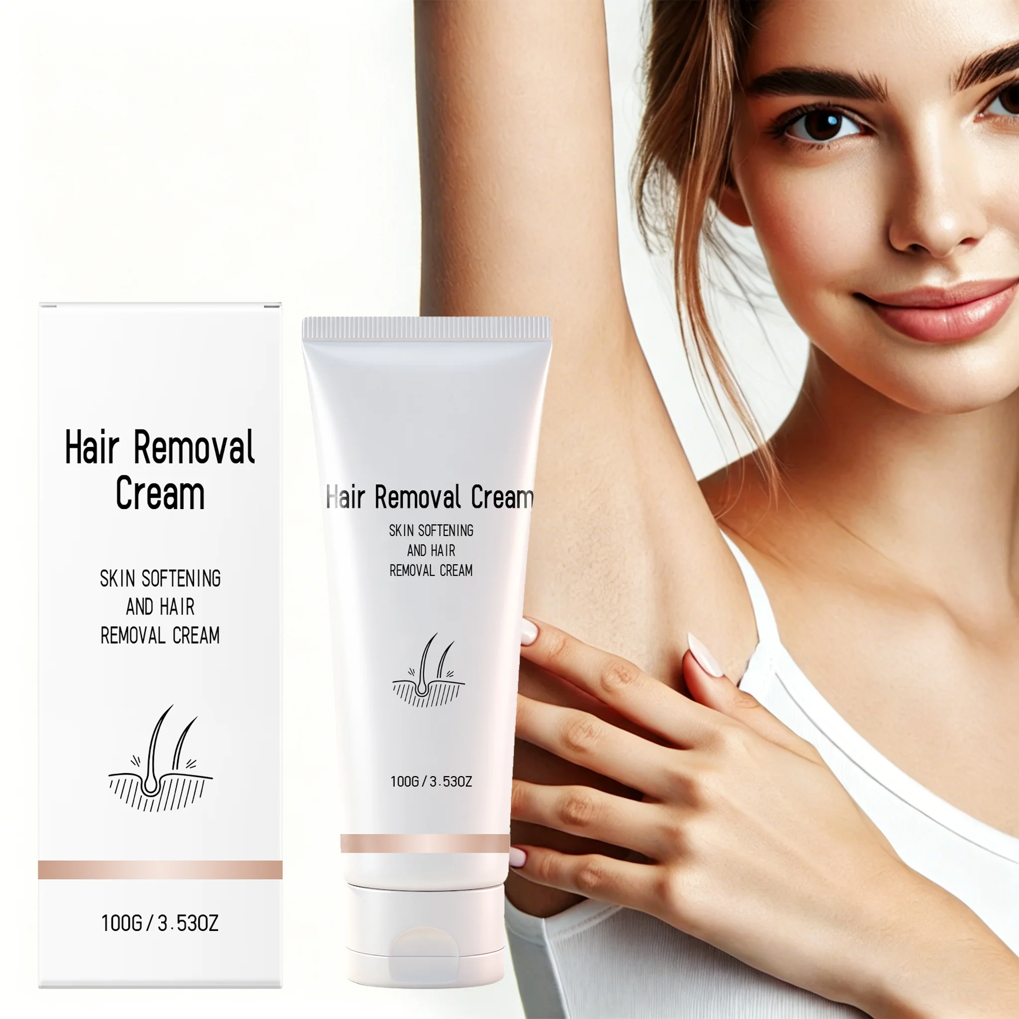 

Permanent Epilator Cream Painless Hair Remover Arm Armpit Leg Intimate Areas Depilatory Gentle Hair Growth Inhibitor Body Care