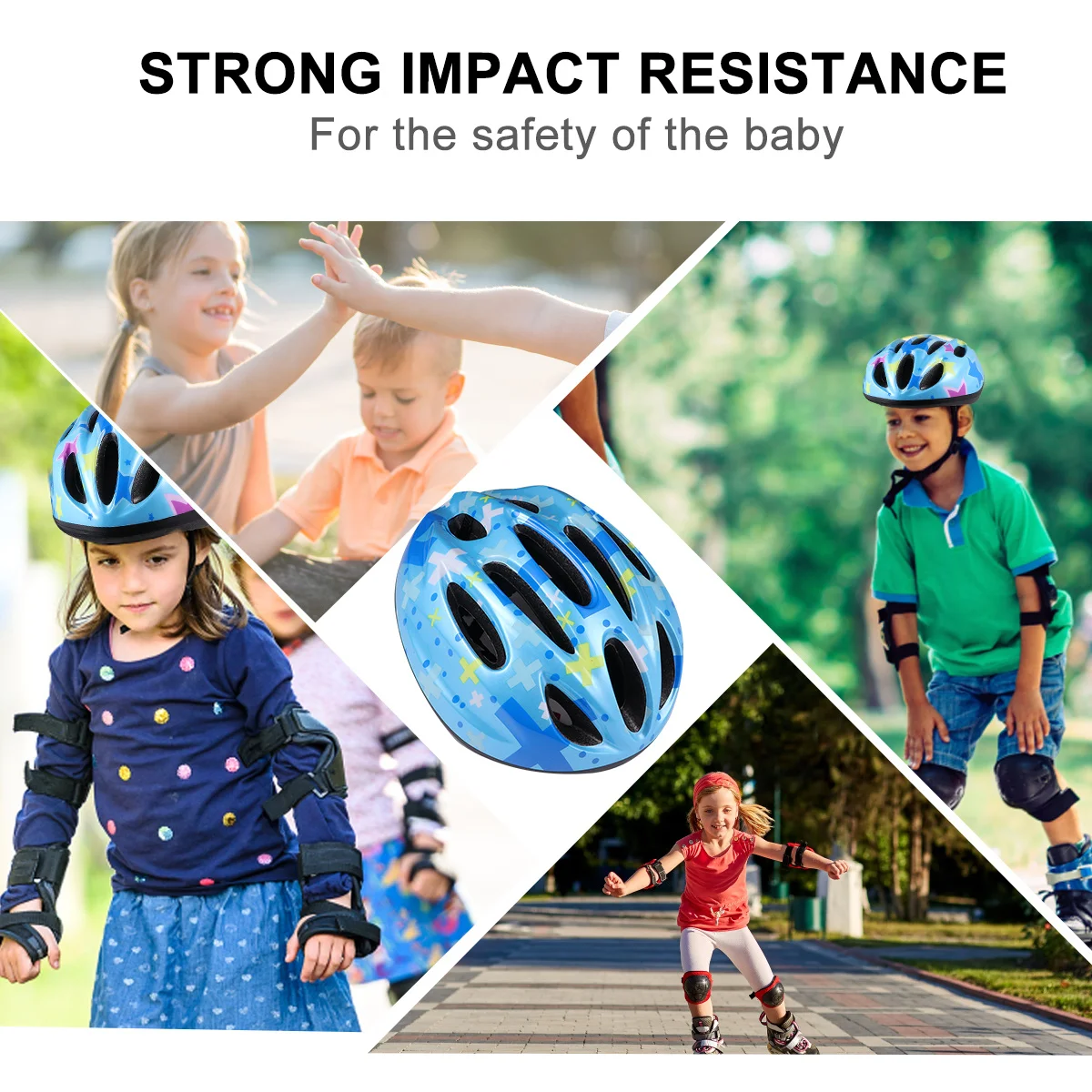 قطعة واحدة من مادة ممتازة، هدية جميلة وآمنة لعيد الميلاد وأعياد الميلاد، سكوتر التزلج على الجليد باللون الأزرق #1