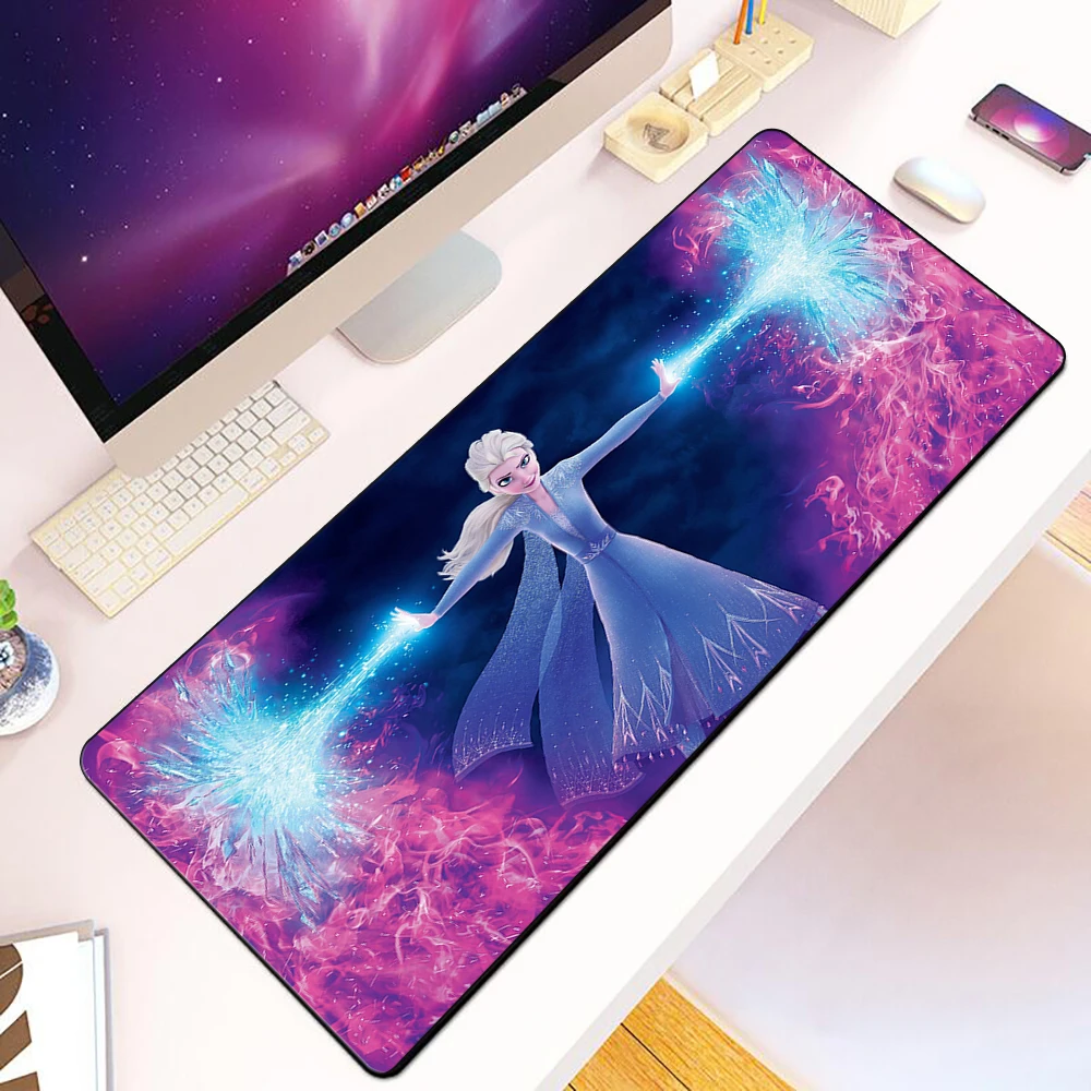 Disney Frozen Cartoon Mousepad HD Printing Computer Gamers Locking Edge Non-slip Mouse Pad XXL90x40cm Keyboard PC Desk Pad