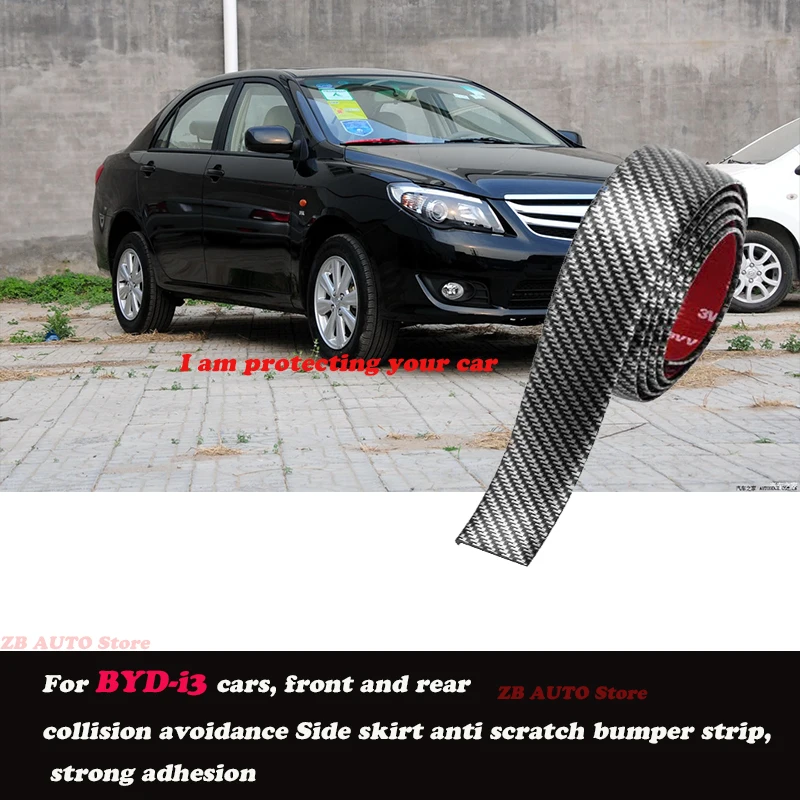 

Strong adhesive bumper strip, front and rear lip side skirts, collision and scratch resistant, suitable For BYD i3