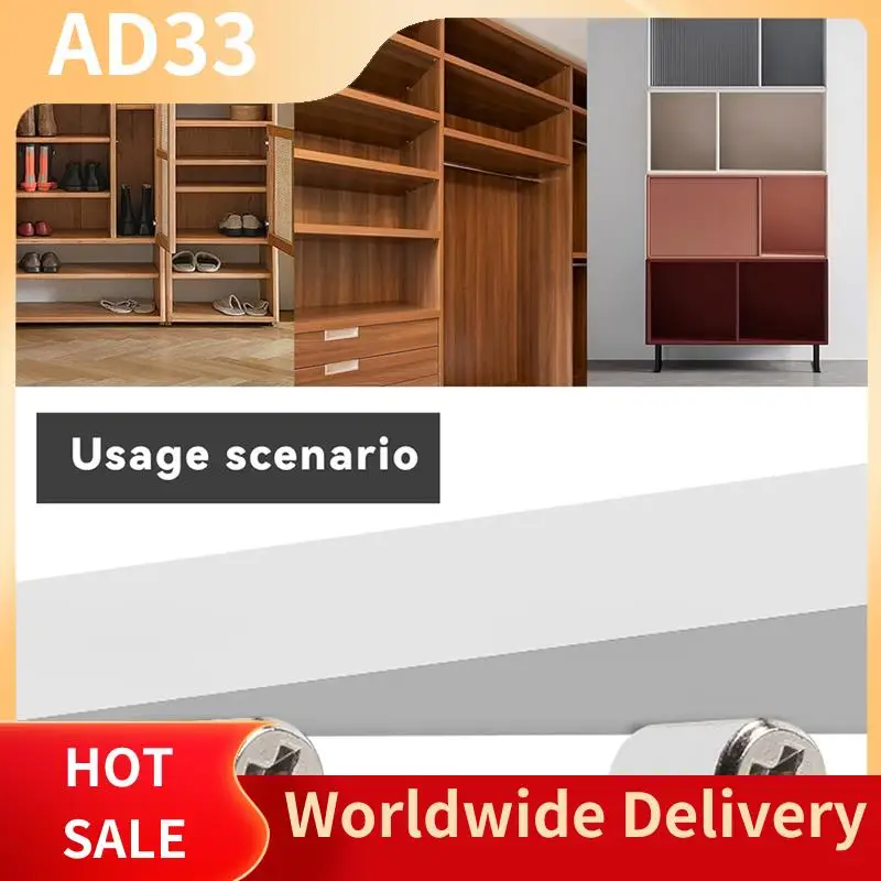 

Top Deals 50Set Self-Tapping Screw With Rubber Sleeve Laminate Support Homemade Wardrobe Cabinet Glass Hard Partition Nail Easy