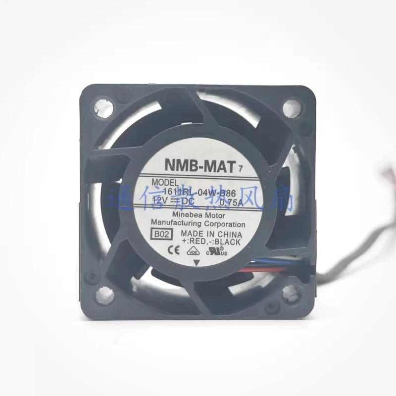 HTS  For  NMB 1611RL-04W-B86 12V DC 0.75A 4-wire PWM Server Fan 4028 4cm 1PCS