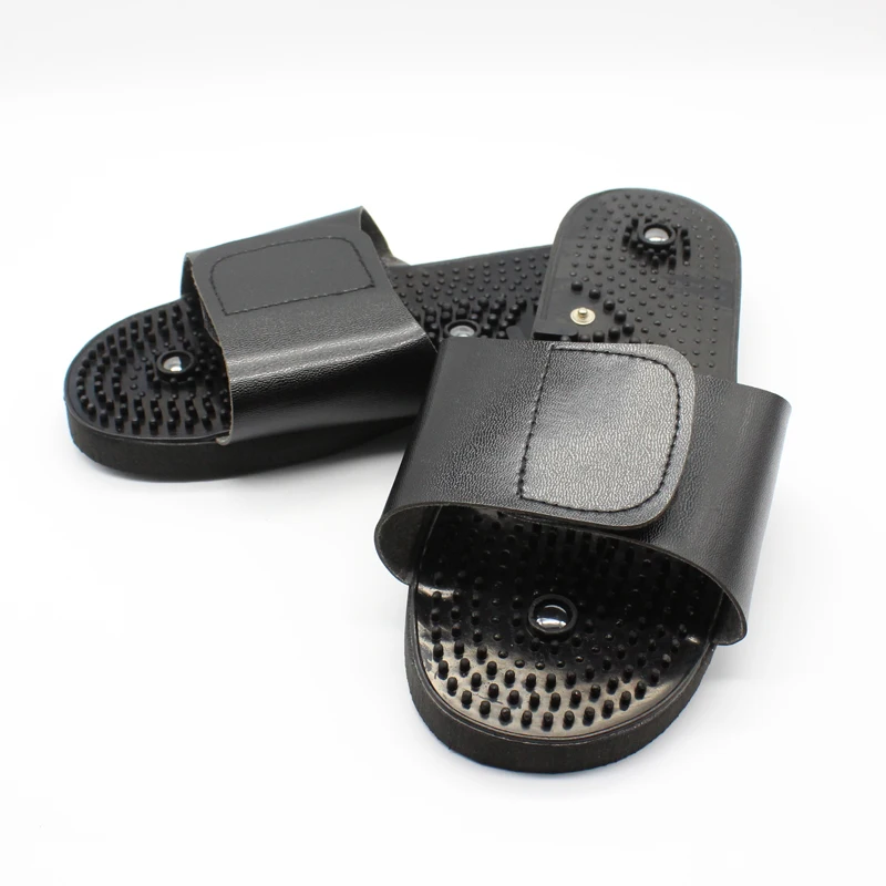 Slippers Electrode Massage Foot Massage Accessorie TENS Therapy Massager Relax  Body Foot Relaxing Black Rubber Health Care