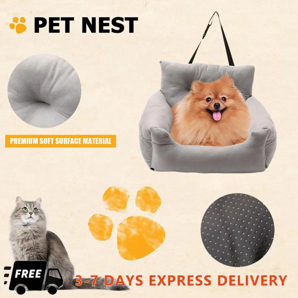 

Автокресло для собаки Рюкзак для собаки с безопасным поводком Мягкие сиденья для собак противоскользящие Лучшие подарки для маленьких собак для путешествий на открытом воздухе