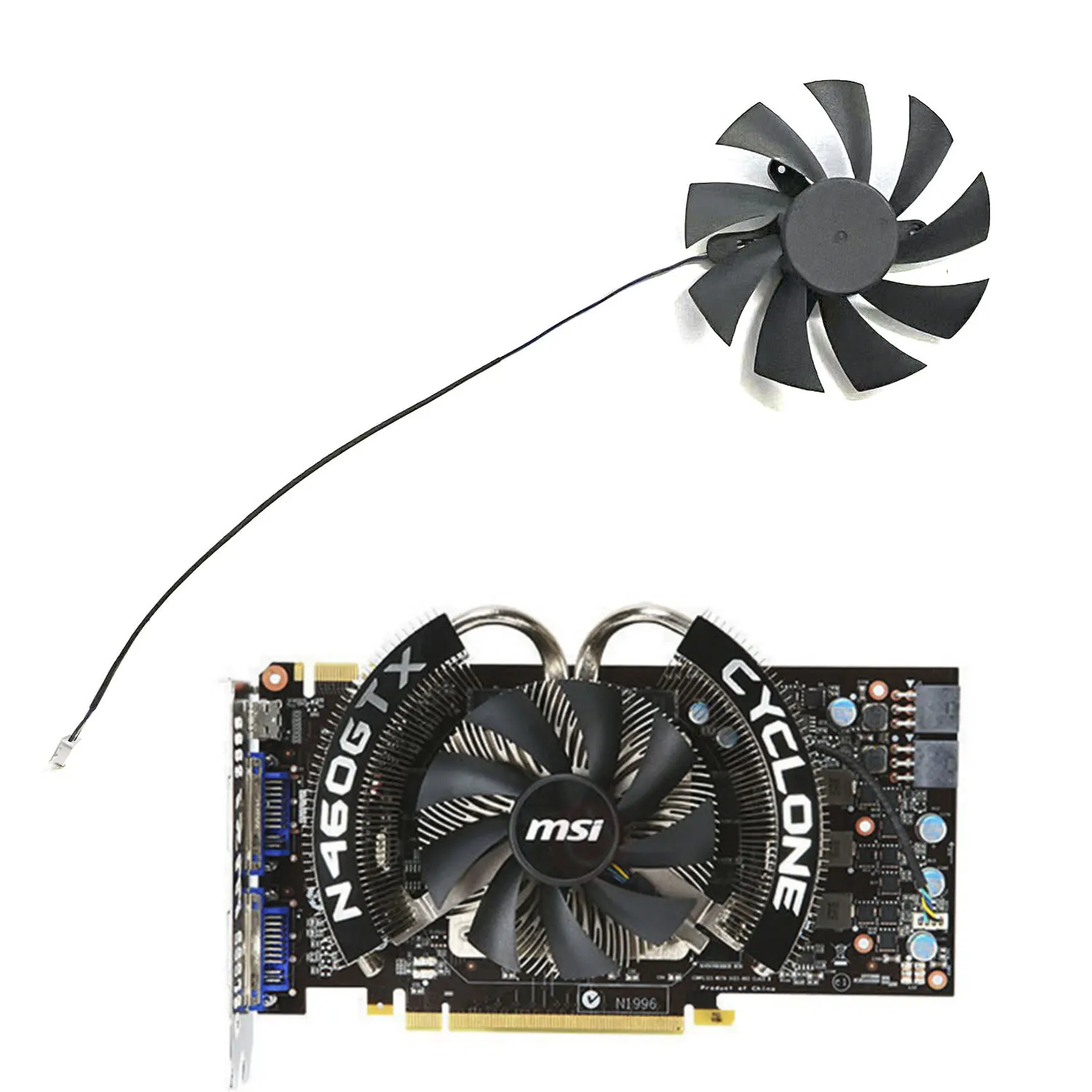 

New For MSI GeForce N450 460 6870 6790 6770 OC Graphics Card Replacement Fan