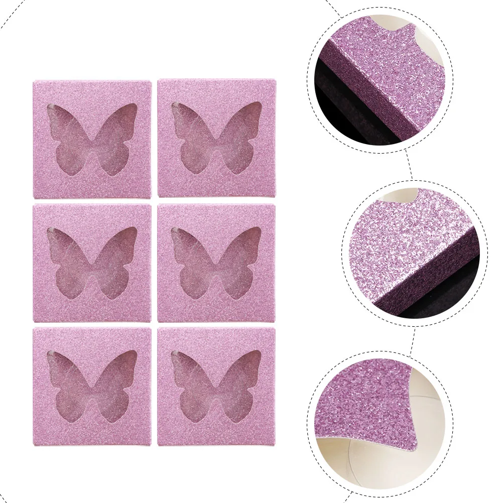 10 مجموعات لاش علبة التعبئة والتغليف الفراشات الفريدة تصميم رمش التخزين المنظم كاذبة لاش للاستخدام اليومي صندوق رمش فارغ #2