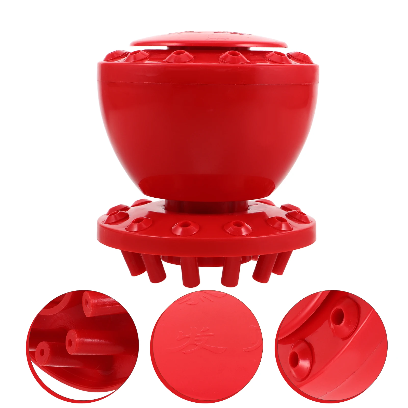 

Lollipop Display Stand Wooden Cakepop Stick Holder Multihole Organizer Stable Support For Party Wedding Dessert Table Red