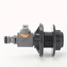 PVC IBC Water Barrel Adapter Durable Water Tank Connector with Control Valve Quick Installation Rainwater Collection Connection